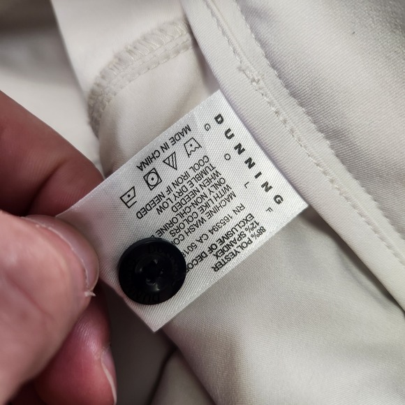 Dunning Golf Pants Men 38x30 Everbest Performance Chino Bone White Quick Dry UPF - Picture 9 of 13